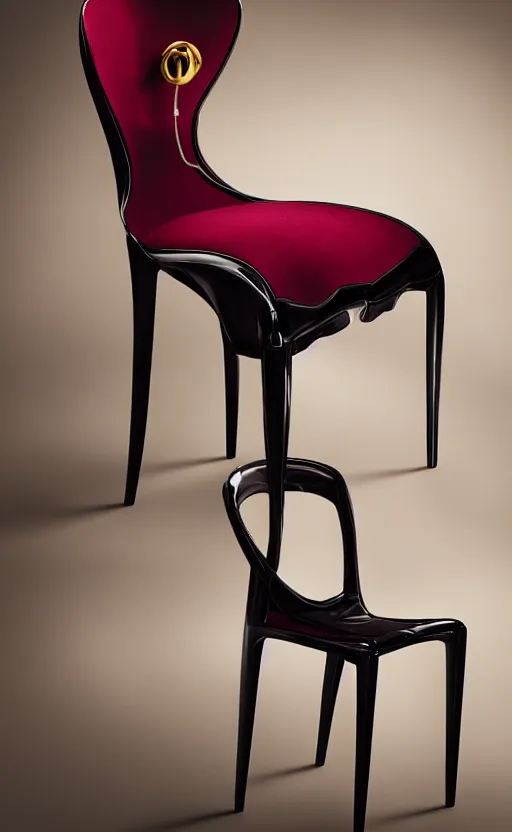 Image similar to chair designed by hermes, inspired by perfume, advertising photography