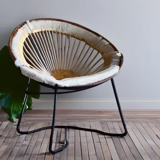 Prompt: coconut chair, modern design