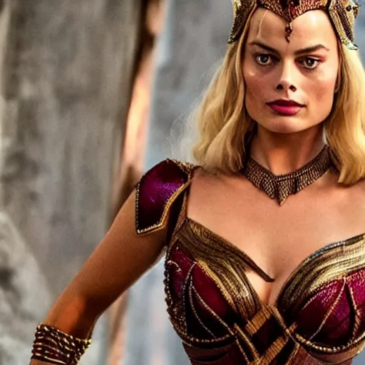 margot robbie as dejah thoris Stable Diffusion