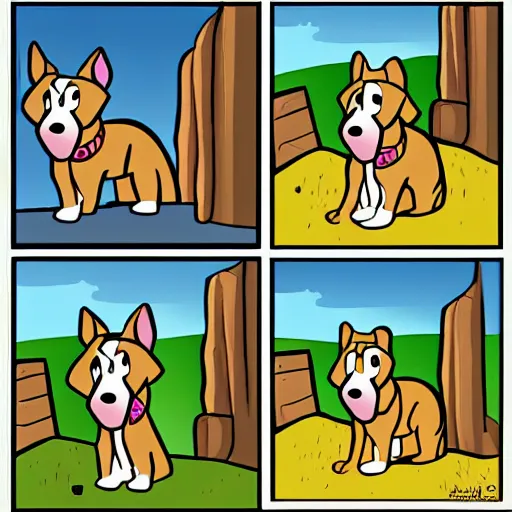 Prompt: dog cartoon style