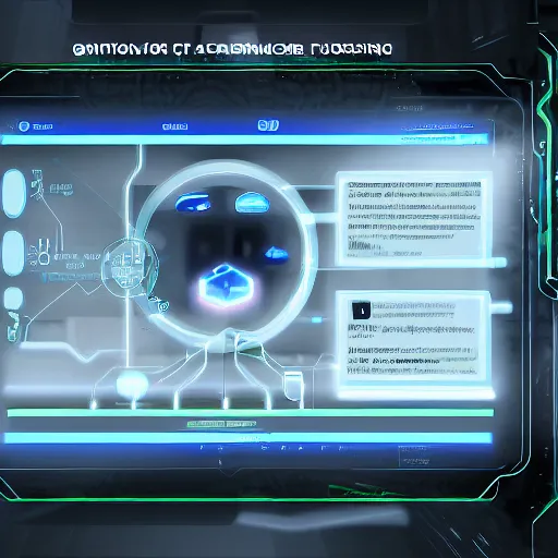 Prompt: user interface for a futuristic program for genetic engineering, sci-fi, cyberpunk