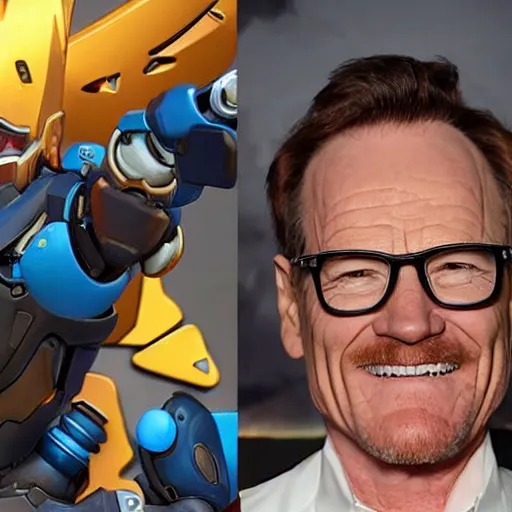 Image similar to Brian Cranston as a character from Overwatch