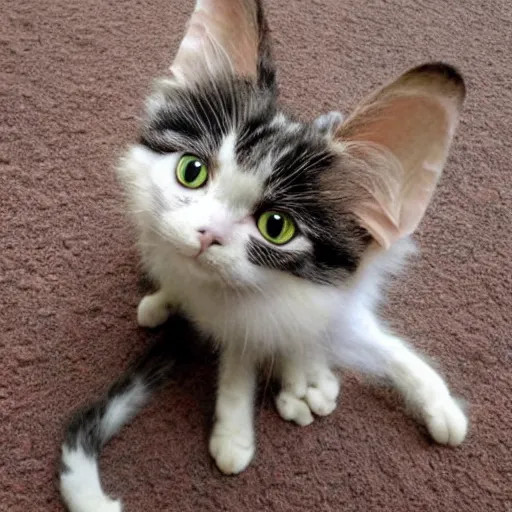 Image similar to cute winged cat