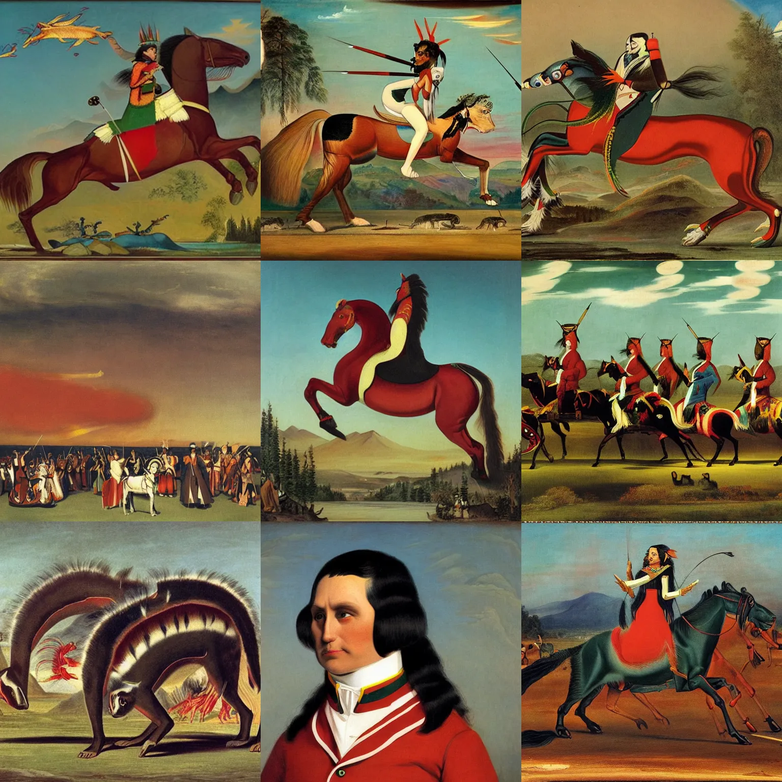 Prompt: an artwork by george catlin