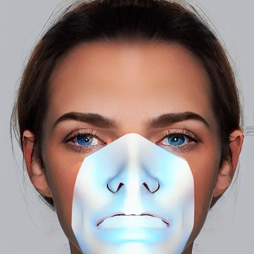 Prompt: Human face uv unwrap