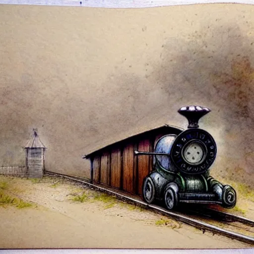 Image similar to (((((1800s train station . muted colors.))))) by Jean-Baptiste Monge !!!!!!!!!!!!!!!!!!!!!!!!!!!