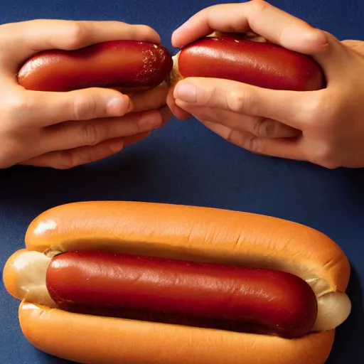 Image similar to hot dog hands