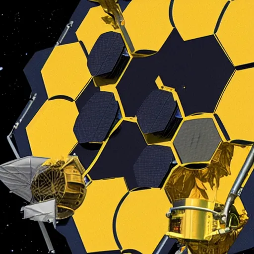 Prompt: james webb space telescope ; photo of a mystery object in space