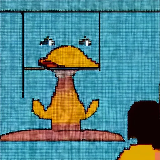 Prompt: a duck in a lab looking at molecule diagrams on a screen, the duck sits at a table, super resolution, 8k