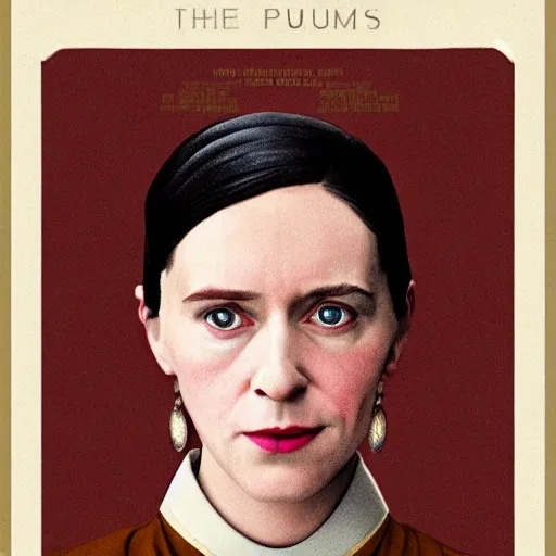 Prompt: female portrait, from the grand budapest hotel