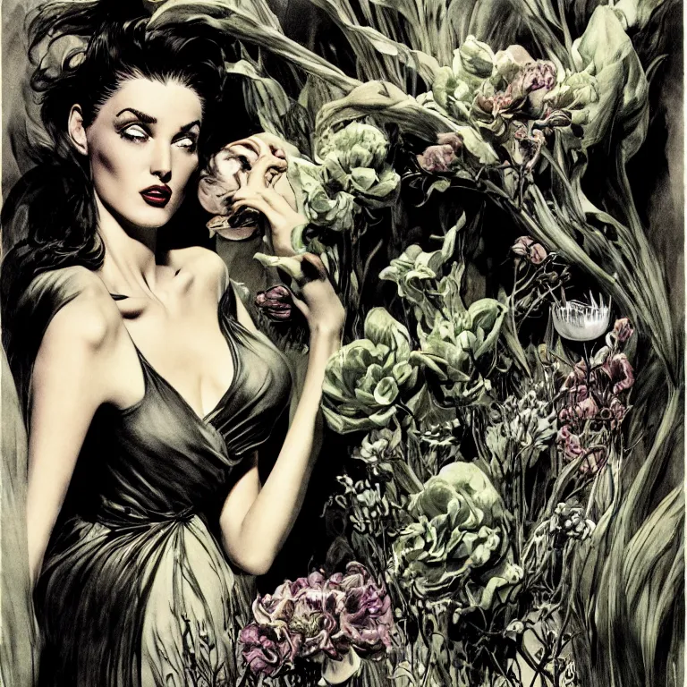 Image similar to fragrance advertising campaign by bernie wrightson