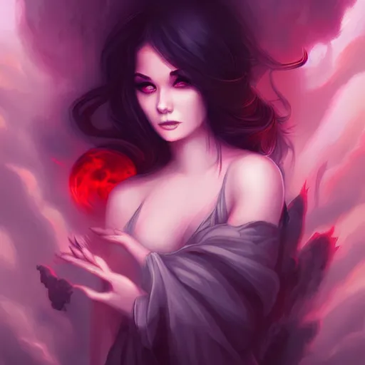 Prompt: I live between heaven and hell by Ross Tran