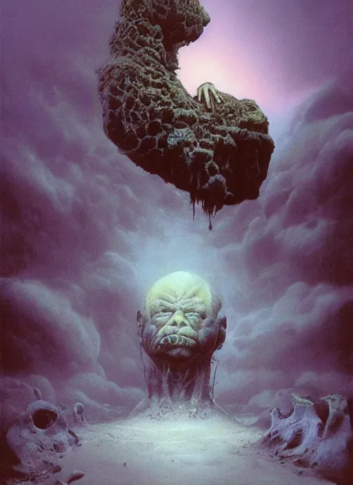 Image similar to alex jones by zdzislaw beksinski and lisa frank