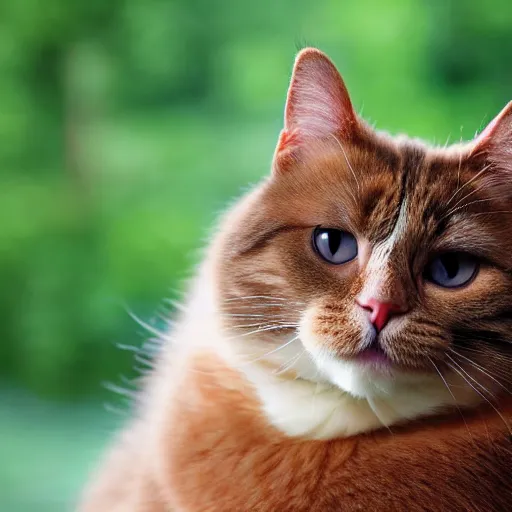 Image similar to very fat and beautiful cat, photograph