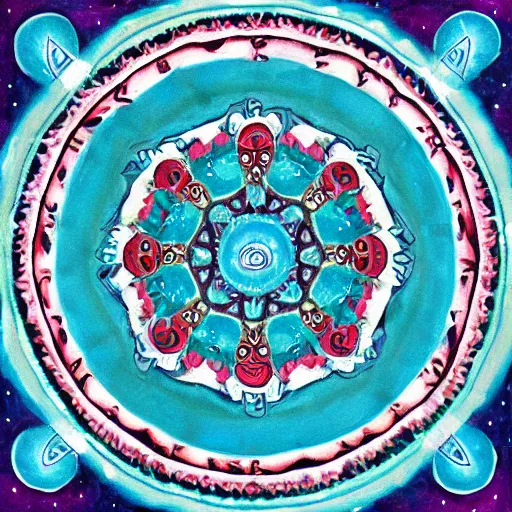 Image similar to polar bear mandala