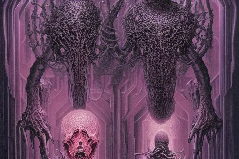 Image similar to that is not dead which can eternal lie and with strange aeons even death may die, intricate, ultra high definition, ultra detailed, symmetry, sci - fi, dark fantasy, by wayne barlowe