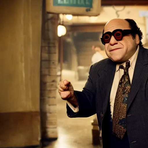 Prompt: Danny Devito in kung fi hustle