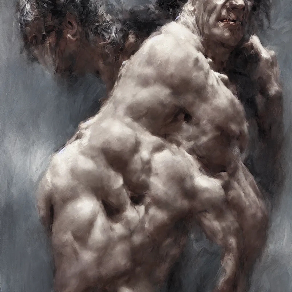 Prompt: frankenstein by zhaoming wu, nick alm, chromatic aberration