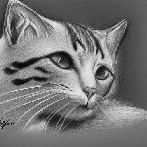 Prompt: sketch of cat