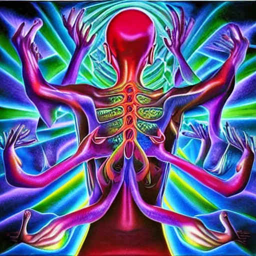 Image similar to Tool Album Art, Alex Grey