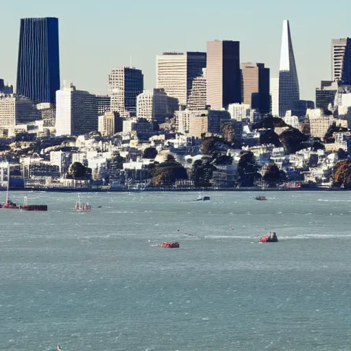 Prompt: photo of san Francisco skyline