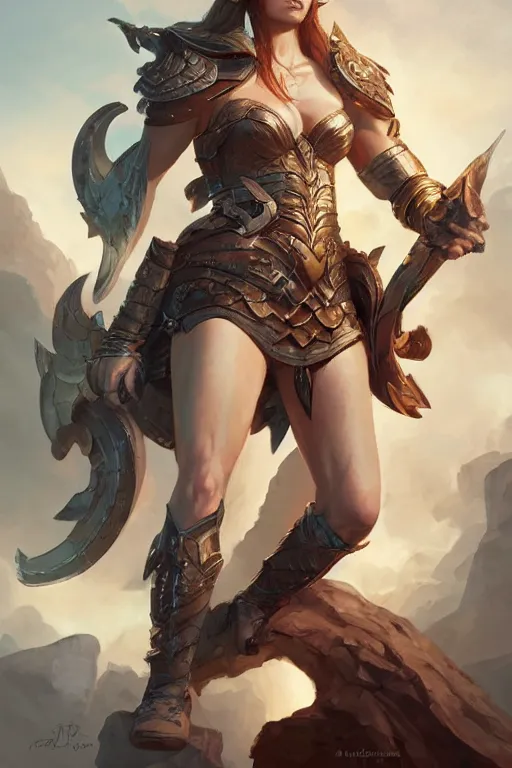 Image similar to amazon valkyrie athena, d & d, fantasy, portrait, highly detailed, headshot, digital painting, trending on artstation, concept art, sharp focus, illustration, art by artgerm and greg rutkowski and magali villeneuve