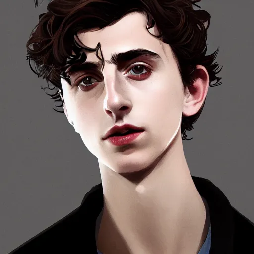 Prompt: portrait of timothee chalamet as the chosen one, mattepainting concept blizzard pixar maya engine on stylized background splash comics global illumination lighting artstation, sharp focus, lois van baarle, ilya kuvshinov, rossdraws