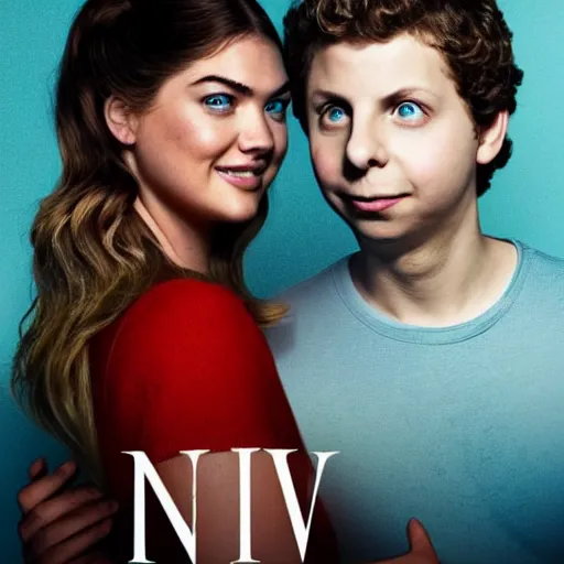 Image similar to Poster for new movie starring Kate Upton and Michael Cera