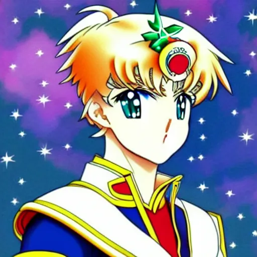 Image similar to lukashenko in style of sailor moon, anime, perfect faces, fine details