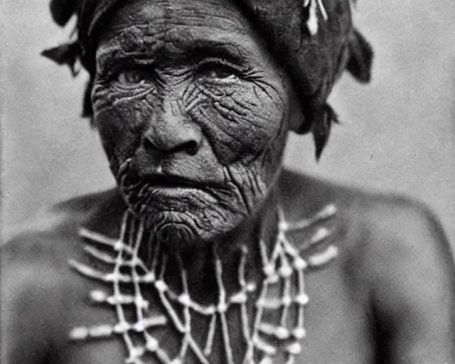 Image similar to 1 9 2 0 s black and white photographs of the lost tribes of del shoob and their amazing body art