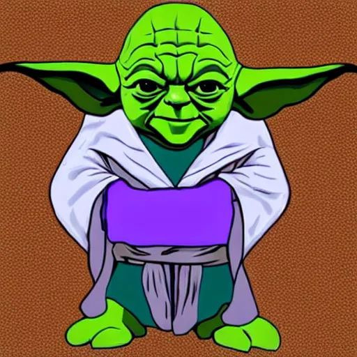 Prompt: master yoda dressed as joker