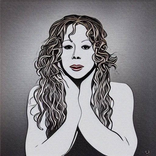 Image similar to “ mariah carey retro minimalist portrait by jean giraud, art of moebius, sharp, smooth face, comic, 8 k ”