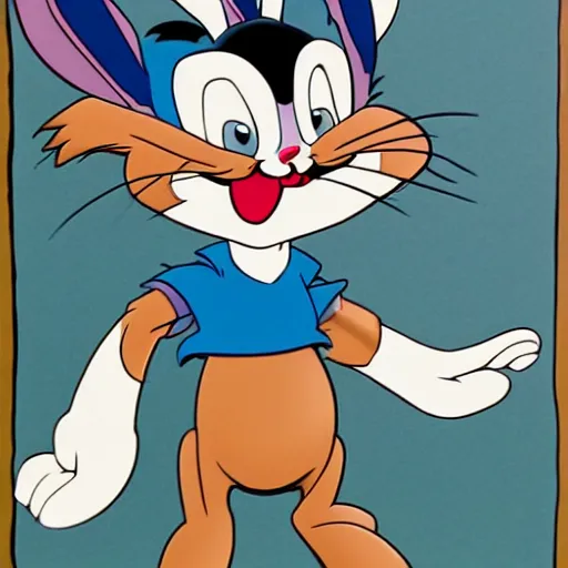 Prompt: bugs bunny meets tom & jerry