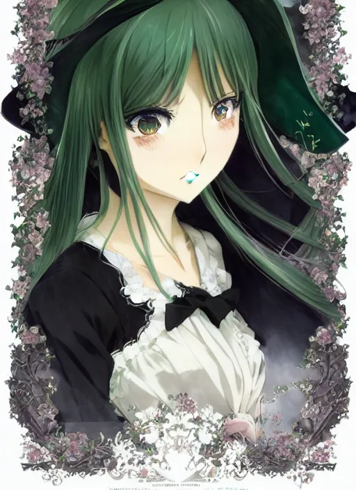 Prompt: victorique de blois anime girl gosick super detailed green eyes green eyes green eyes green eyes black dress black dress black dress black dress blonde hair by greg rutkowski makoto shinkai aramaki shinji artgerm, cushart krenz key art feminine award winning smile haruko ichikawa, kyoto animation, square enix makoto shinkai unrealengine