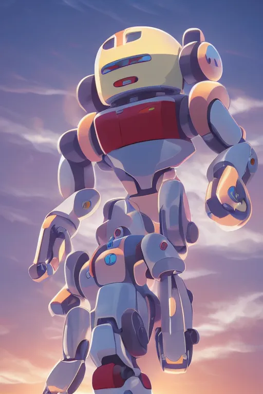 Image similar to metabots medabots medarotto medarot robot minimalist comics, behance hd by jesper ejsing, by rhads, makoto shinkai and lois van baarle, ilya kuvshinov, rossdraws global illumination ray tracing hdr radiating a glowing aura