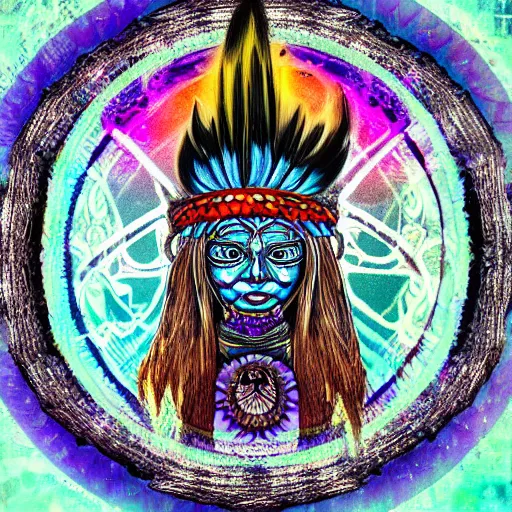 Prompt: third eye shaman