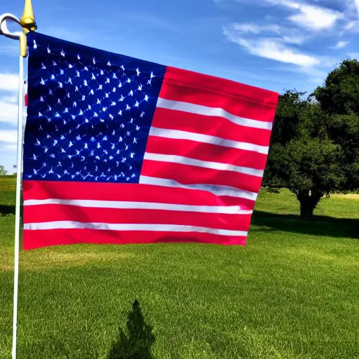 Image similar to beautiful photograph of burger flag waving in the wind