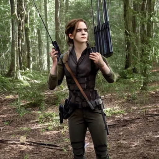 Image similar to still of emma watson in the hunger games