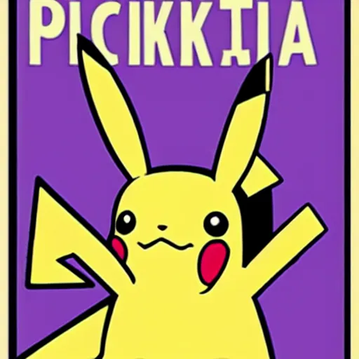 Prompt: pikachu communist propaganda poster from the 5 0 s