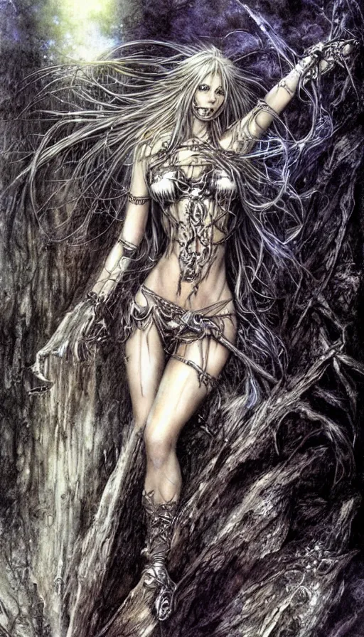 Image similar to Psytrance Artwork, by Luis Royo,