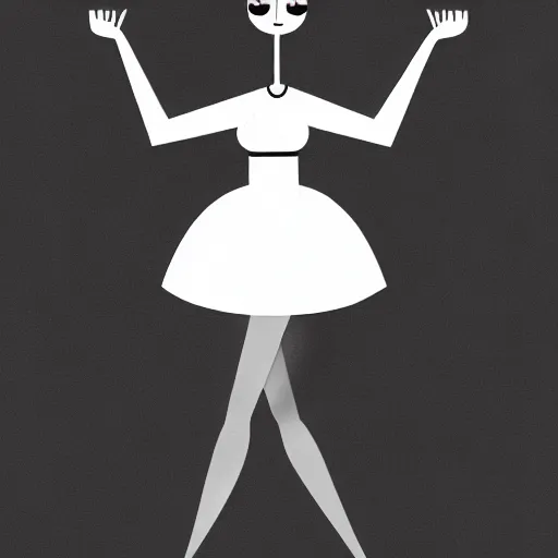 Image similar to book illustration of huge and hungry monster with women's legs wearing high heels, book illustration, monochromatic, white background, black and white image