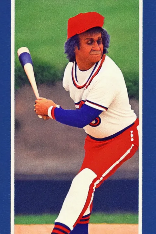 Prompt: 1 9 8 0 s baseball card of an oompa loompa