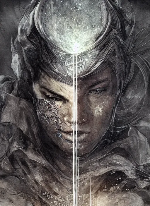 Prompt: portrait, The sands of time spill from the fates hourglass, watercolor, dramatic lighting, cinematic, establishing shot, extremely high detail, foto realistic, cinematic lighting, pen and ink, intricate line drawings, by Yoshitaka Amano, Ruan Jia, Kentaro Miura, Artgerm, post processed, concept art, artstation, matte painting, style by eddie mendoza, raphael lacoste, alex ross