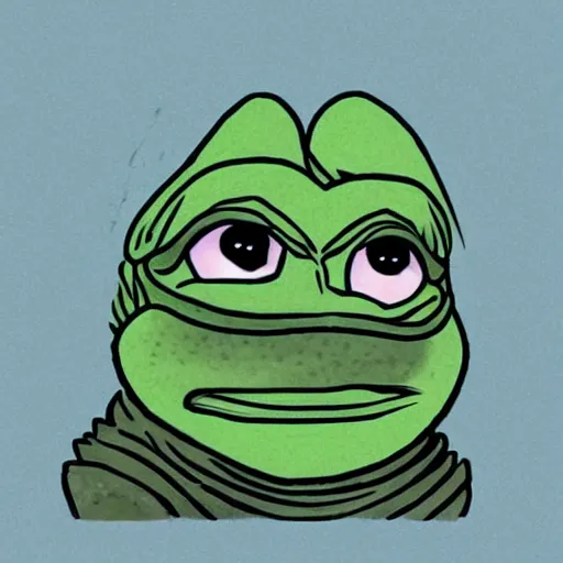 Prompt: Daenarys Targaryen as pepe the frog