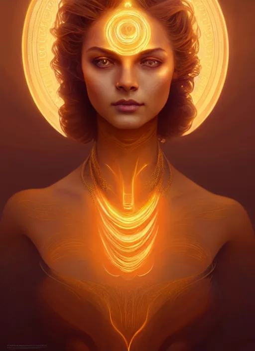 Image similar to a beautiful cinematic female sand goddess, glow golden tatto, galatic shamen with Quantum energy fantasy, fantasy magic, undercut hairstyle, dark light night, intricate, elegant, sharp focus, illustration, highly detailed, digital painting, concept art, matte, art by WLOP and Artgerm and Greg Rutkowski and Alphonse Mucha, masterpiece