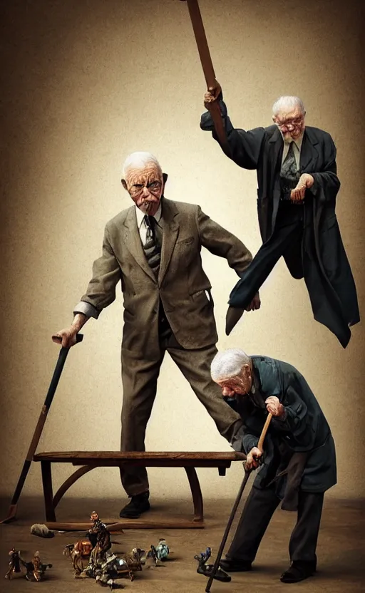 Prompt: old man doing hard work, do what we can, then leave it to god, d & d, non - fiction, intricate, elegant, highly detailed, digital painting, discipline object position, dynamic form, unbroken image,, concept art, intricate, sharp focus, illustration, art by robin eley, paul lung, samuel silva
