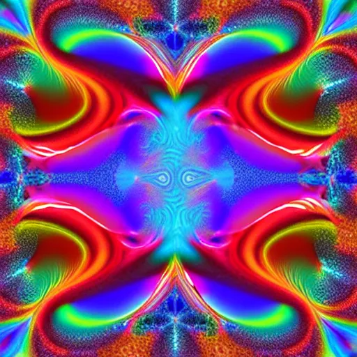 Image similar to fractal chemical rainbow hyper detailed intricate trippy other dimension deep space alternate universe