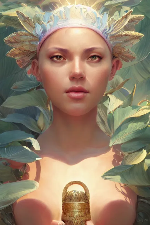 Image similar to goddess of the summer, highly detailed, digital painting, artstation, concept art, smooth, sharp focus, illustration, unreal engine 5, 8 k, art by artgerm and greg rutkowski and edgar maxence