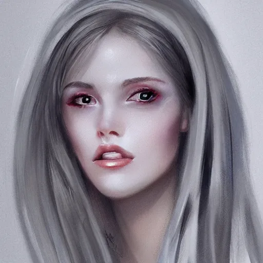 Image similar to beauty woman, trending on artstation, 30mm, by Bowater Charlie