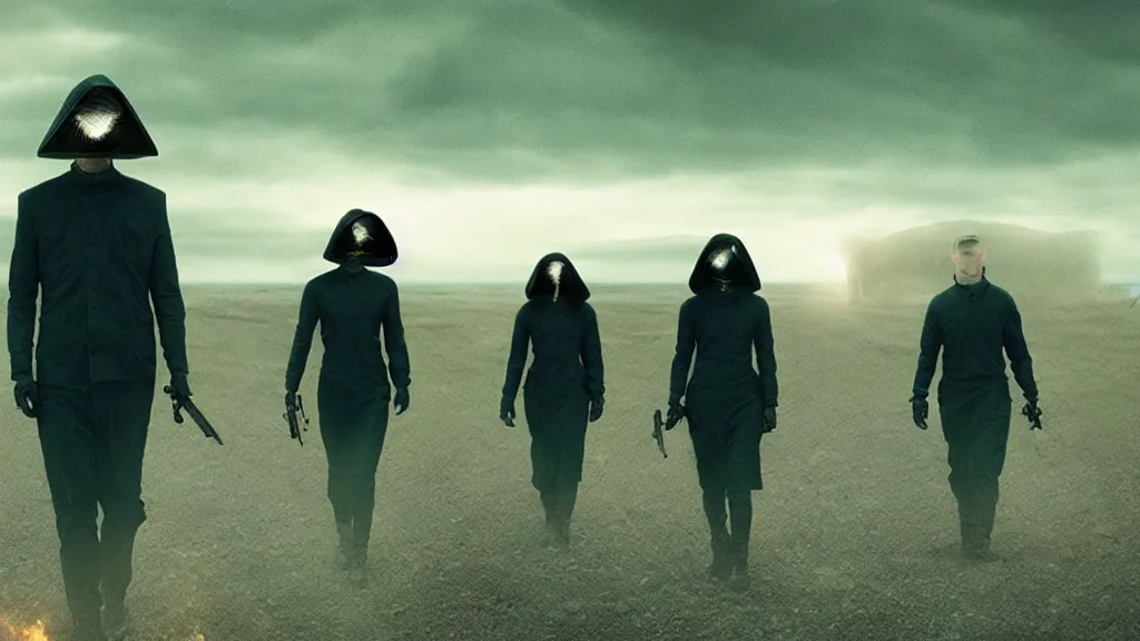Prompt: the doritos blinders, film still from the movie directed by denis villeneuve with art direction by zdzis
